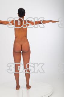 Whole body modeling t pose reference of nude Cecelia 0005